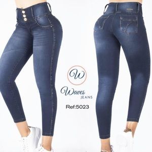 Jeans Skinny Pretina Ancha